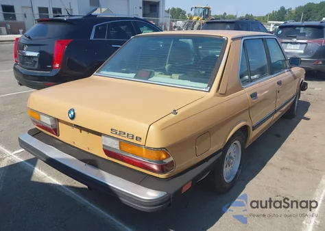 1986 BMW 528 E Automatic z USA, uszkodzony, nr VIN WBADK8308G9660196
